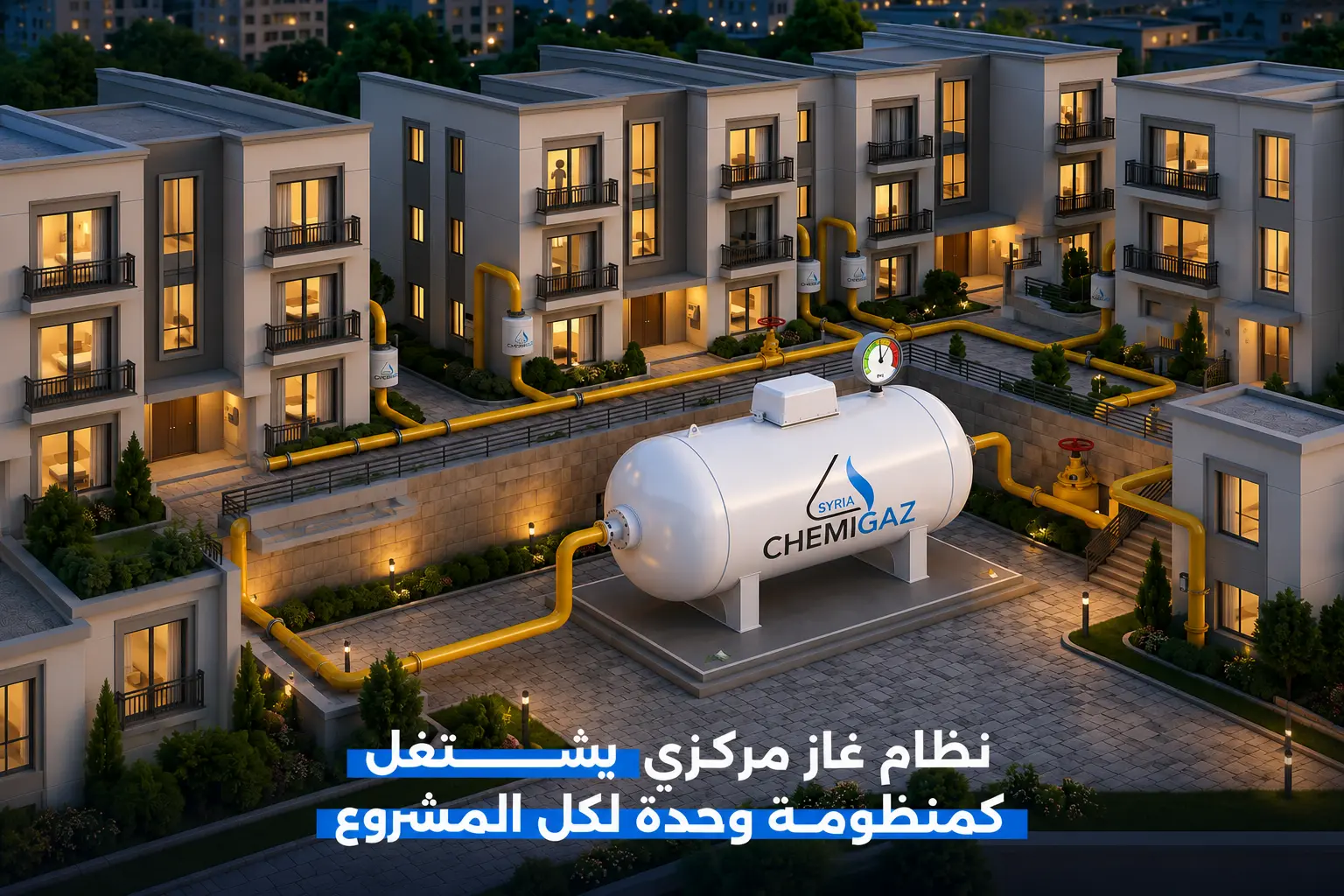 نظام غاز مركزي